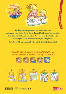 Conni Gelbe Reihe (Beschäftigungsbuch): Mein superdickes Malbuch für Kuscheltage