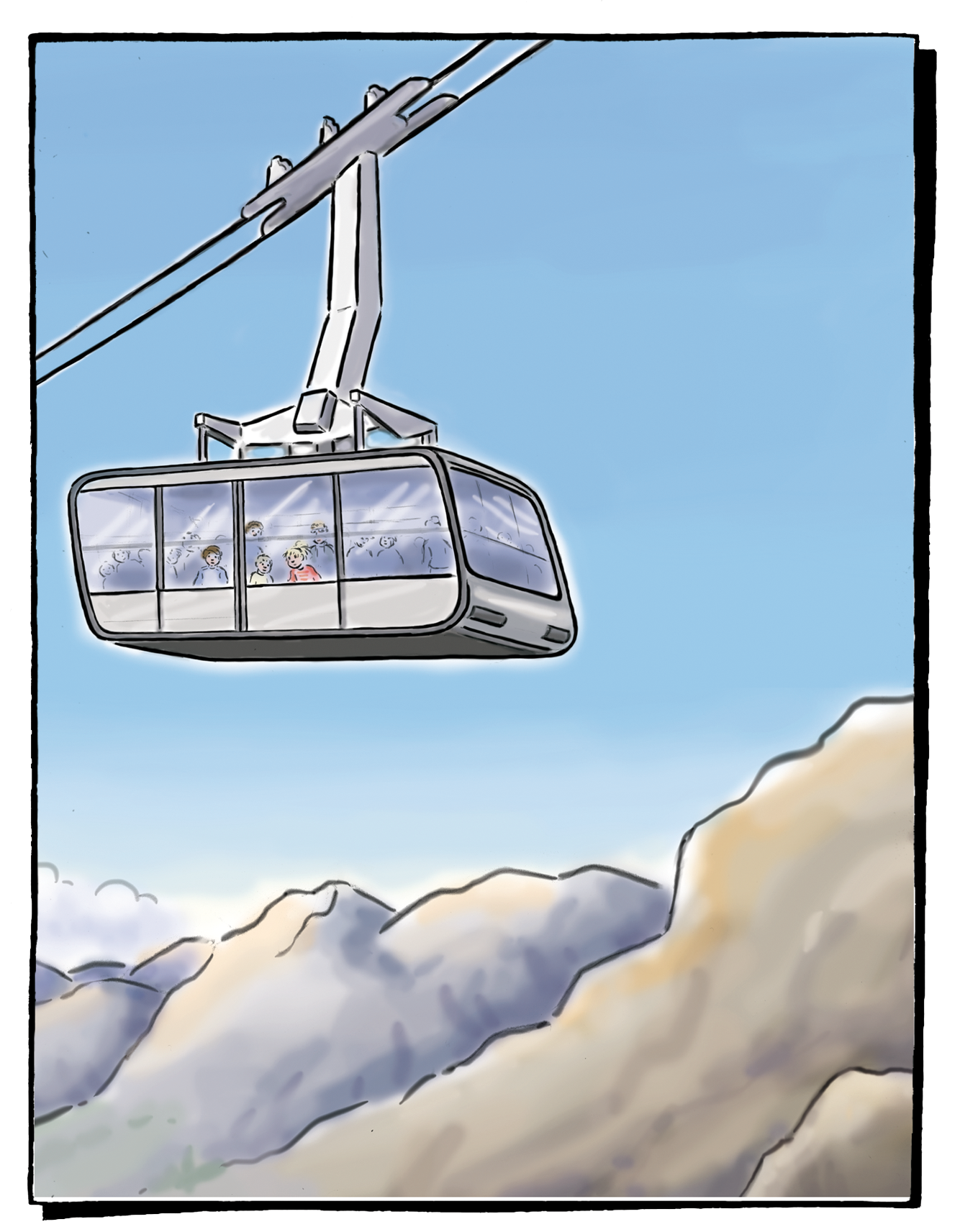 Gondel und Zugspitze
