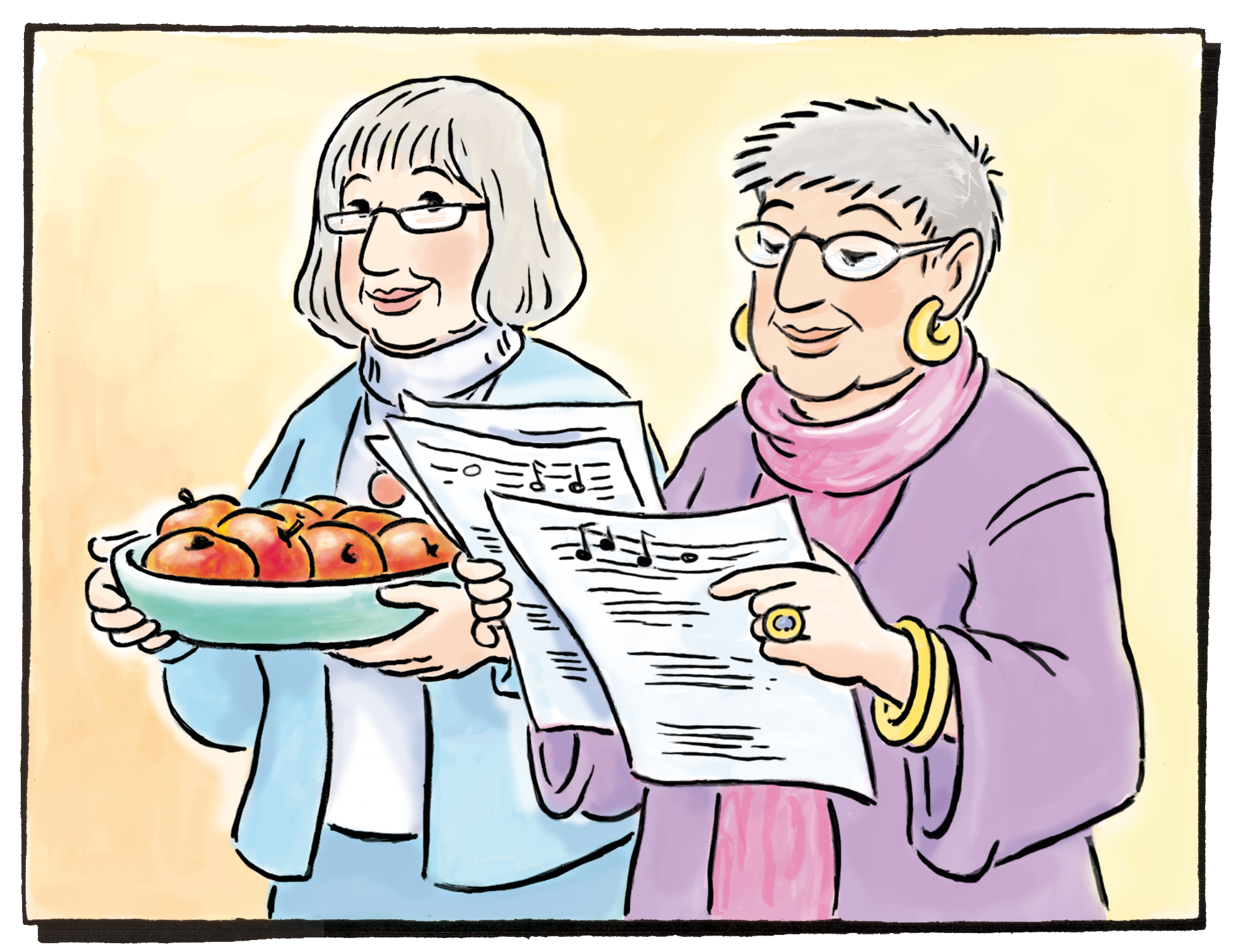Connis Oma und Frau Sandulescu