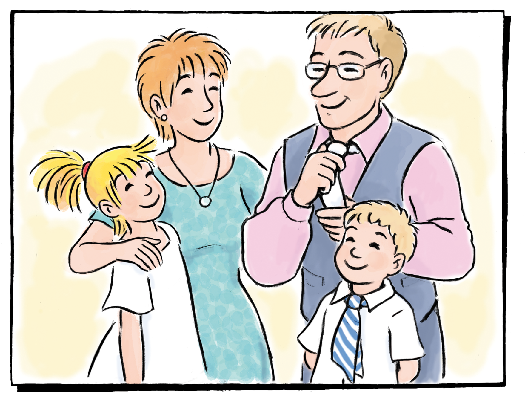 Conni, Mama, Papa und Jakob