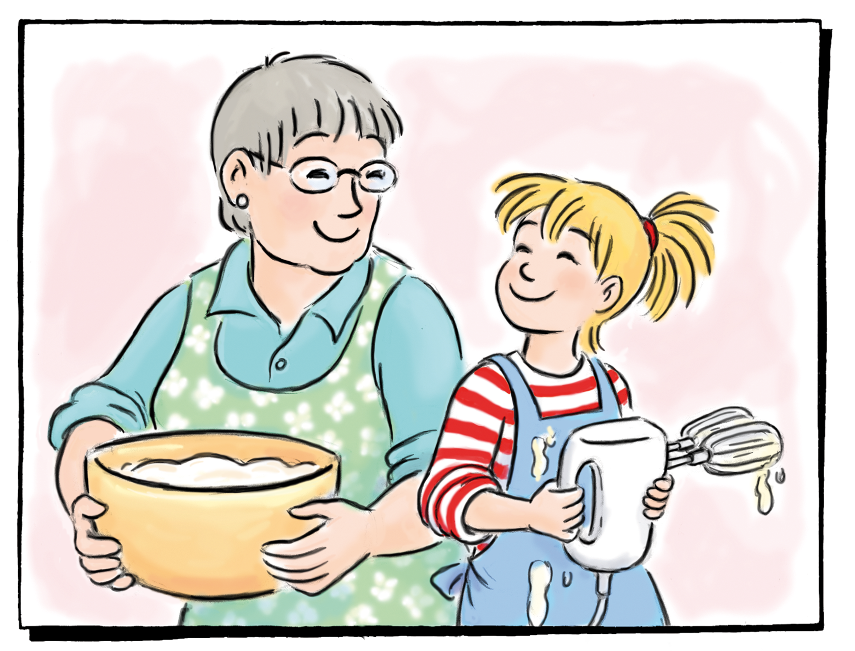 Conni und Oma backen