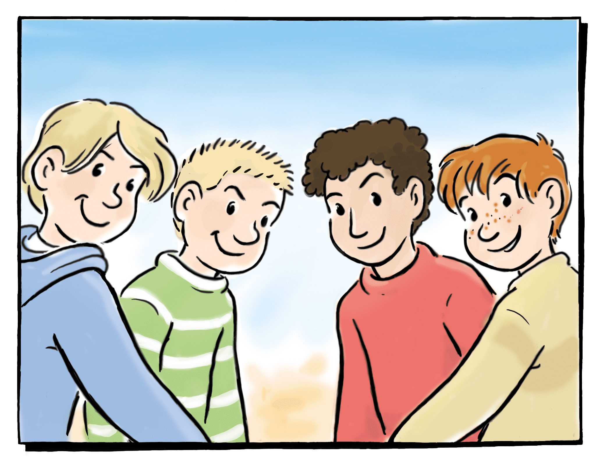 Die Jungs von nebenan (Leo, Jo, Jasper, Finn)