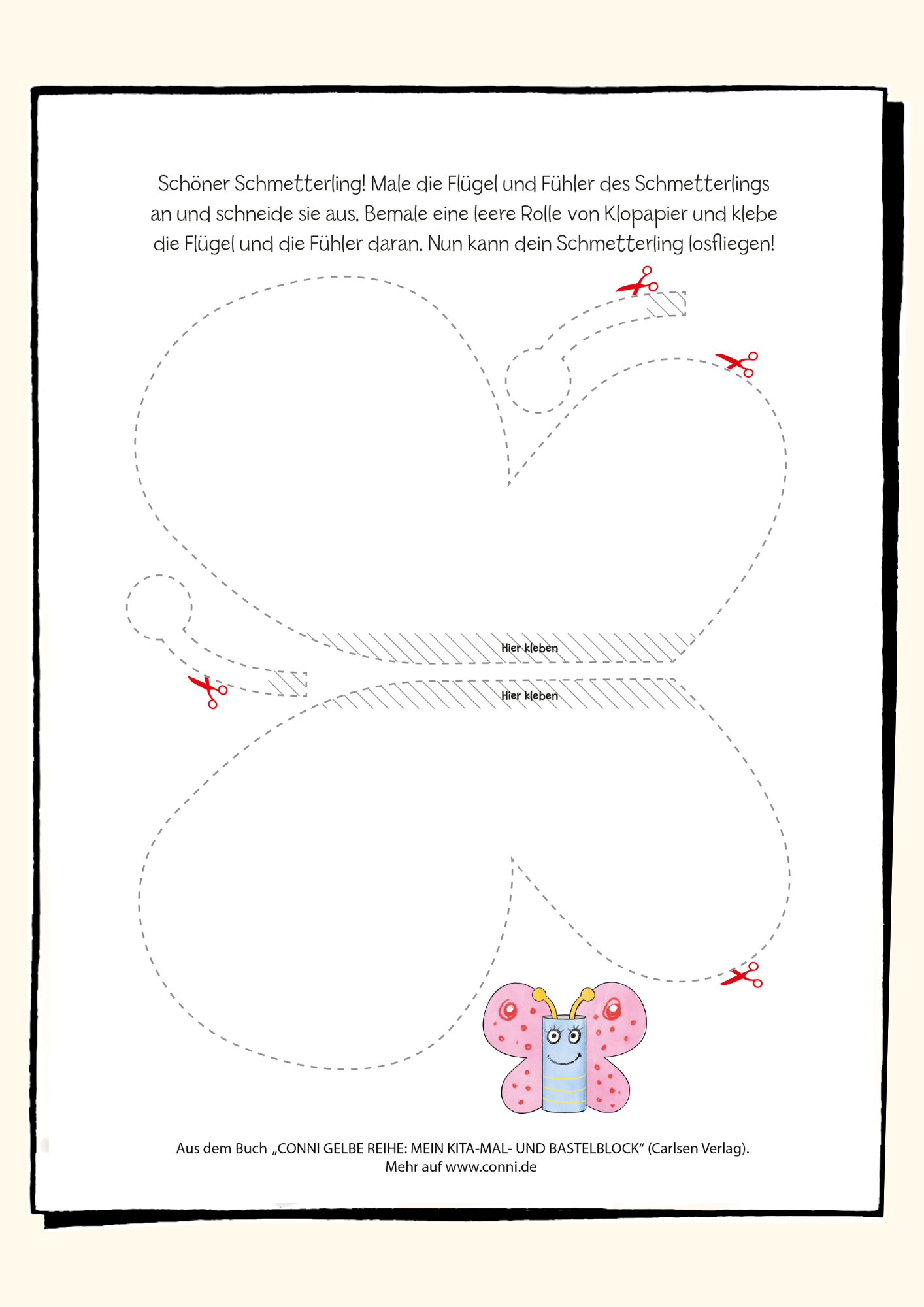 Schmetterling basteln