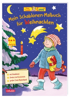 Conni Gelbe Reihe (Beschäftigungsbuch): Mein Schablonen-Malbuch für Weihnachten