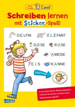 Conni Gelbe Reihe (Beschäftigungsbuch): Schreiben lernen mit Sticker-Spaß