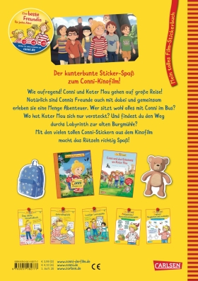 Conni Gelbe Reihe (Beschäftigungsbuch): Meine Freundin Conni - Geheimnis um Kater Mau. Mein tolles Film-Stickerbuch